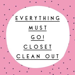 Closet Clean Out! Lowest acceptable prices listed.